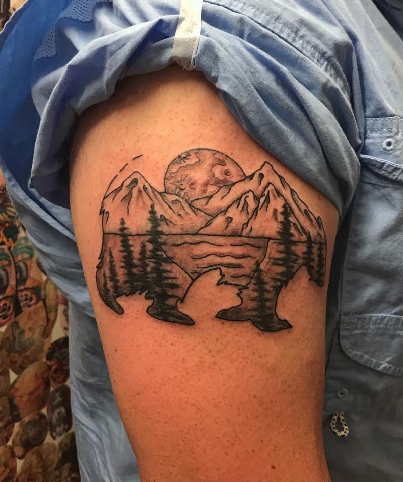 30 Unique Bear Mountain Tattoos You Have To Try