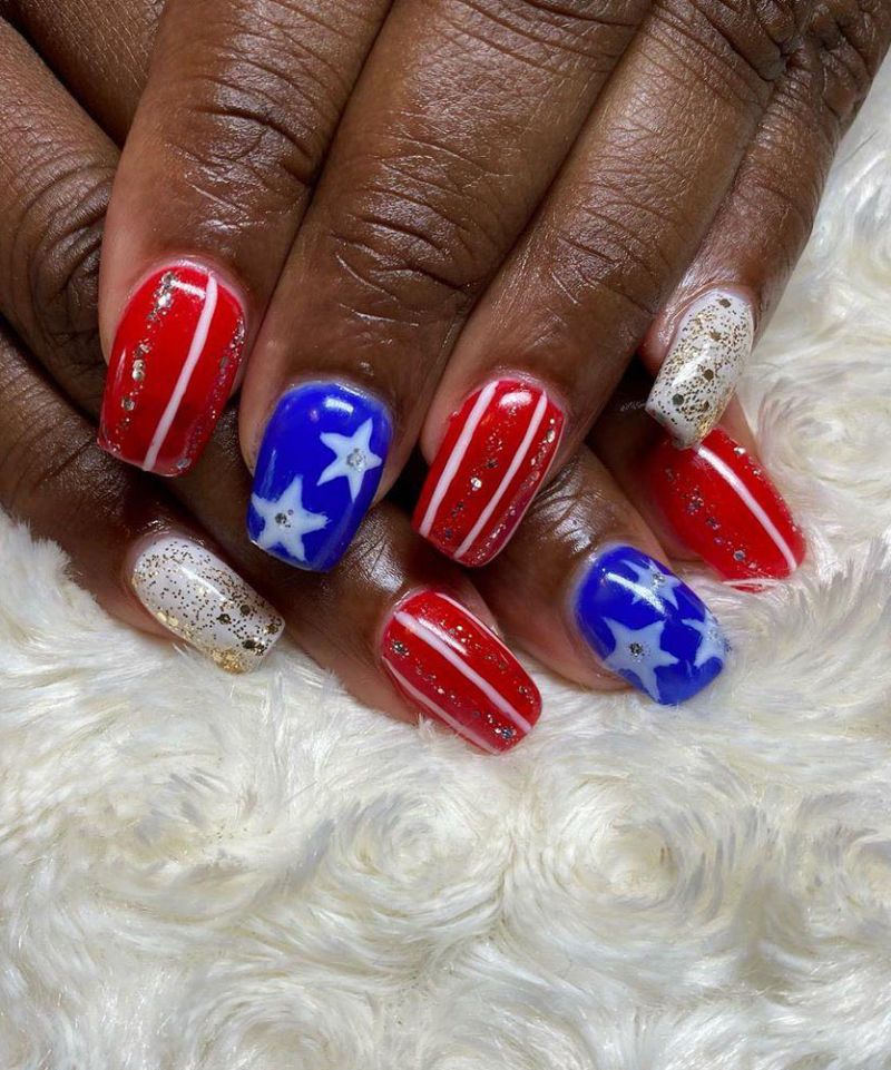 30 Pretty 4th of July Nail Art Designs You Must Love