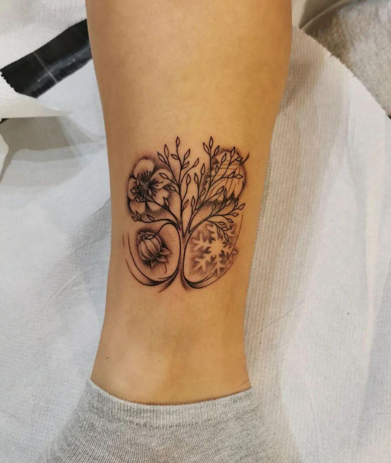 30 Pretty Four Seasons Tattoos You Must Love