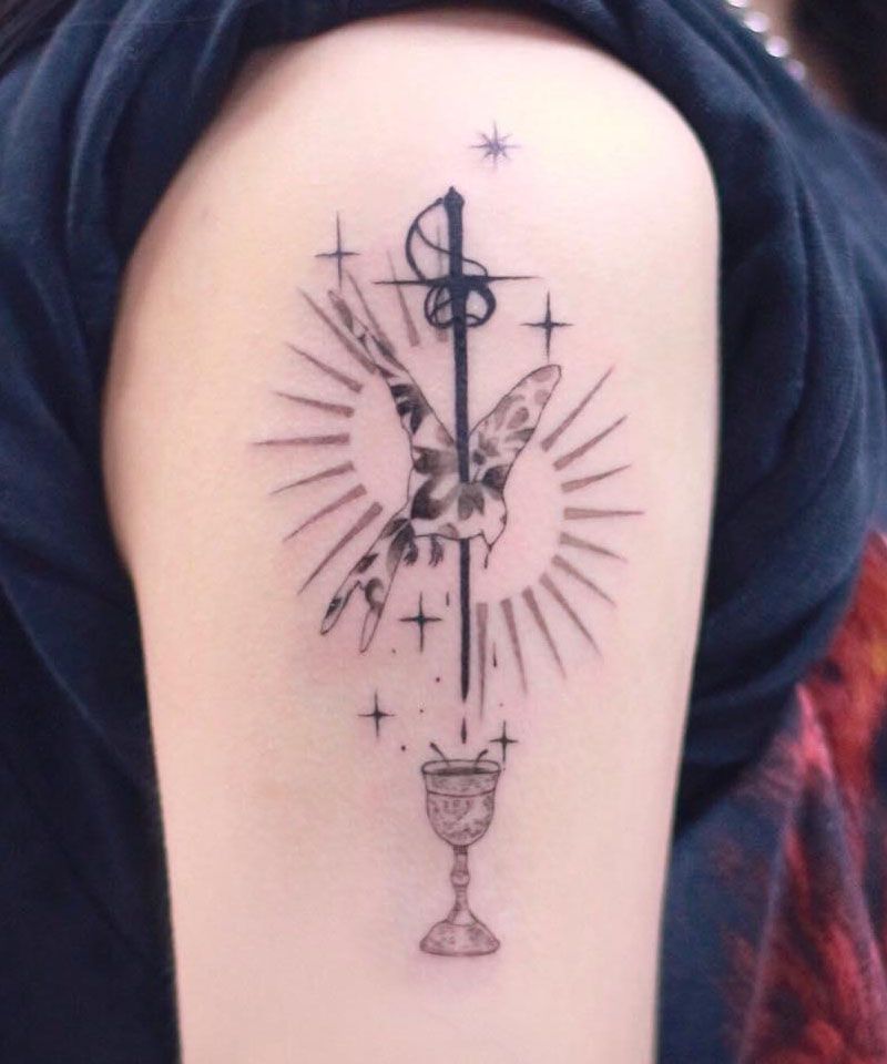 30 Unique Holy Grail Tattoos for Your Next Ink