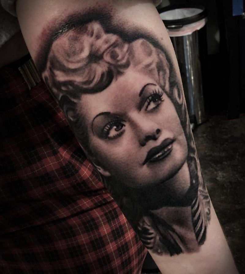 30 Elegant Lucille Ball Tattoos You Must Love