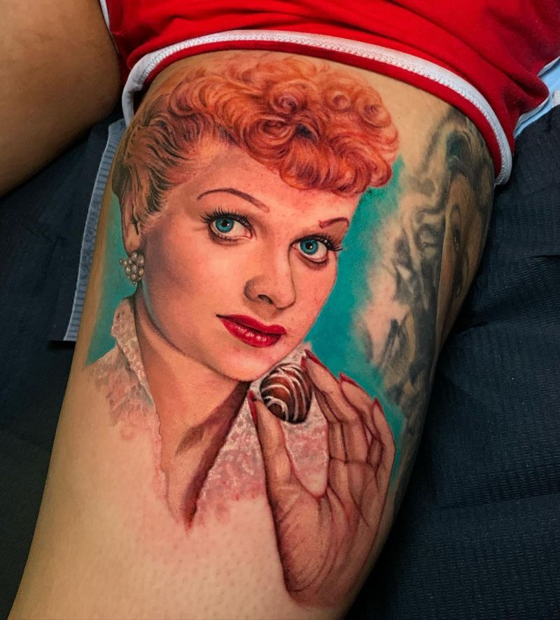 30 Elegant Lucille Ball Tattoos You Must Love