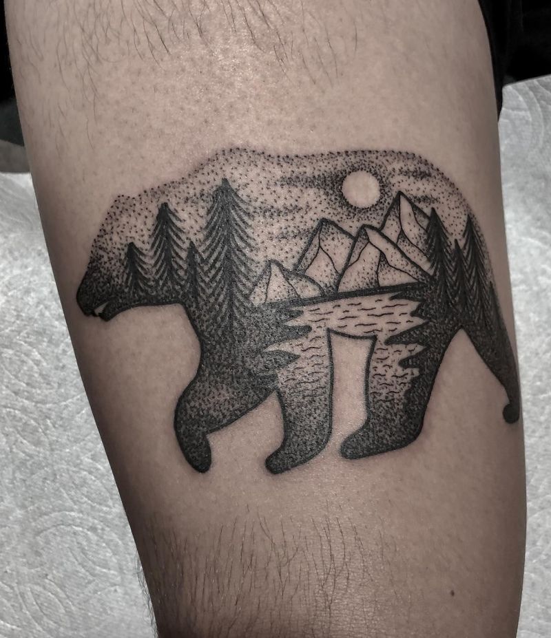 30 Unique Bear Mountain Tattoos You Have To Try