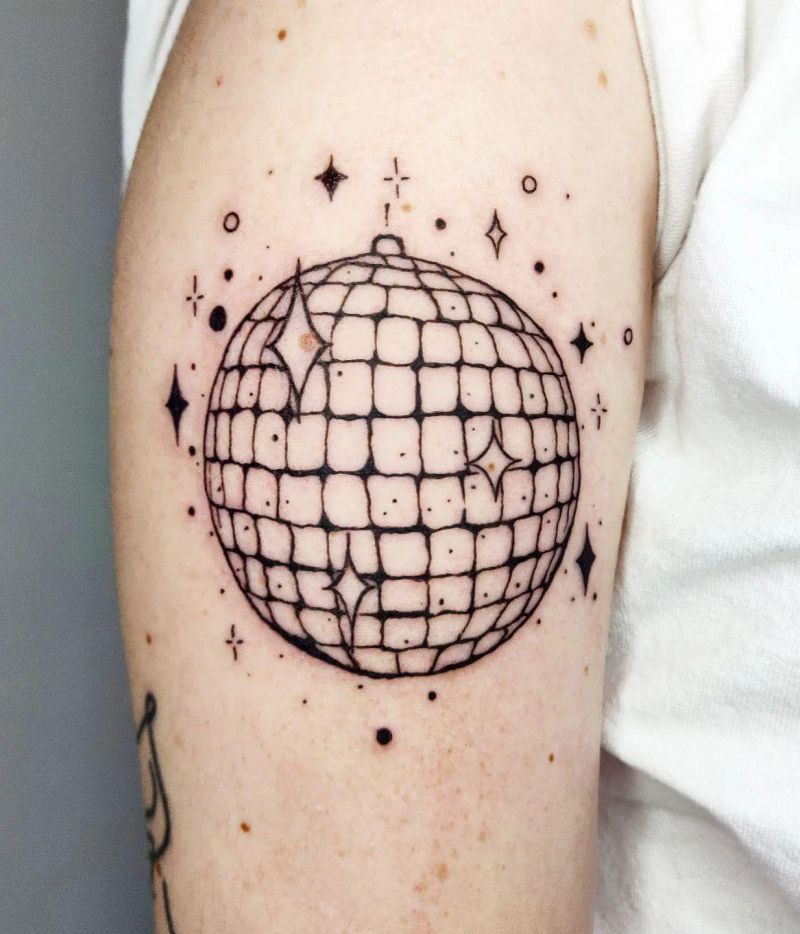 30 Pretty Disco Ball Tattoos Make You Attractive