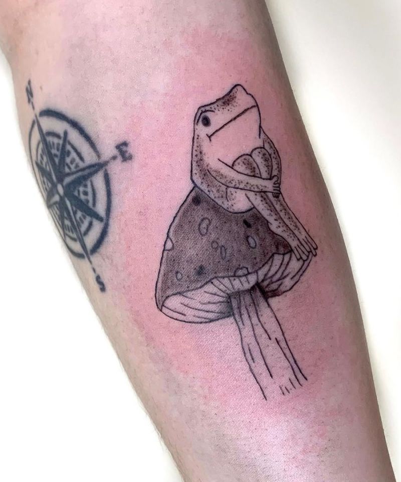 8 Unique Frog Mushroom Tattoos for Your Inspiration