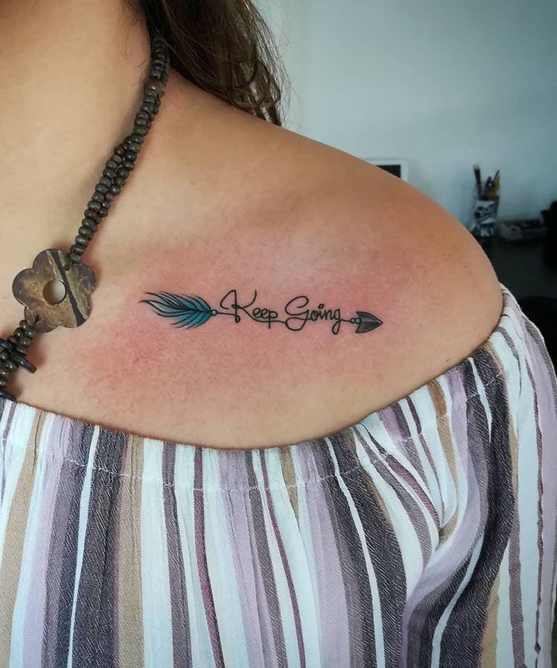 30 Unique Keep Going Tattoos to Inspire You