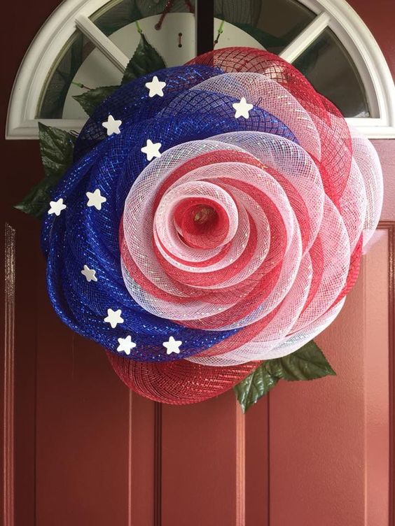 43 Cool DIY Patriotic Wreaths for 4th of July