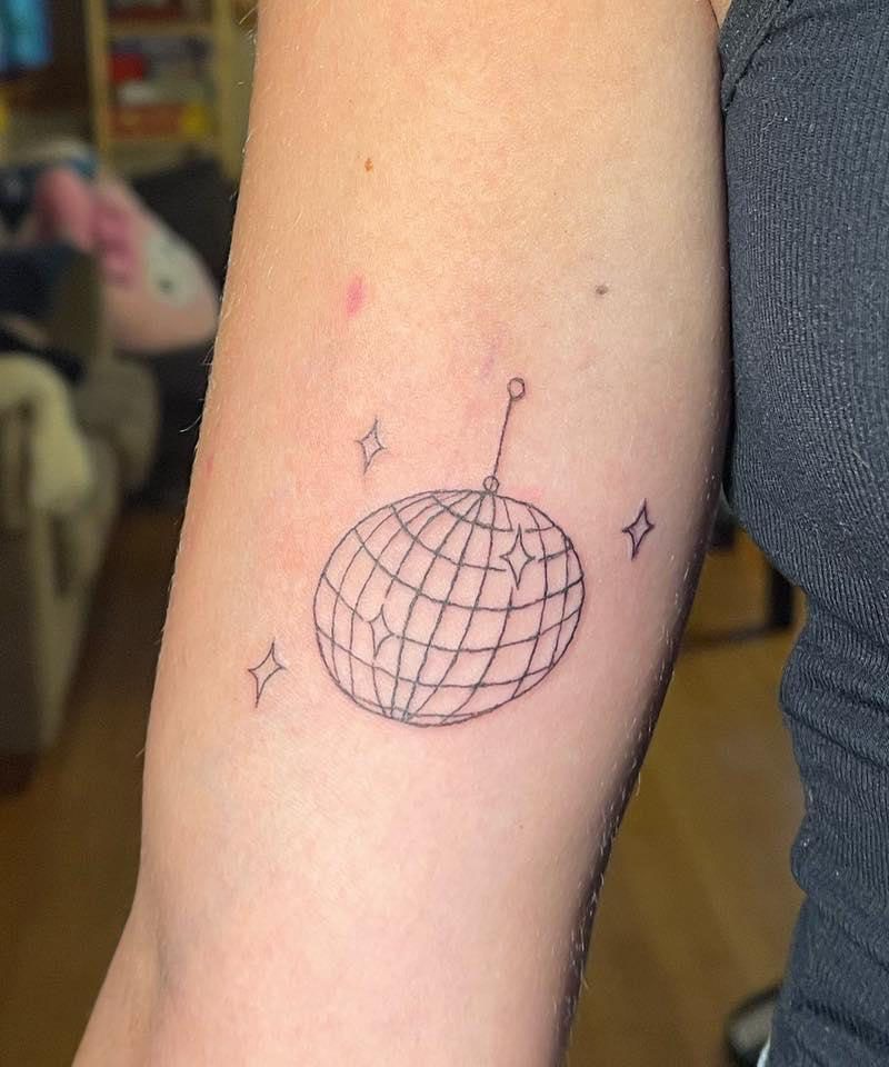 30 Pretty Disco Ball Tattoos Make You Attractive