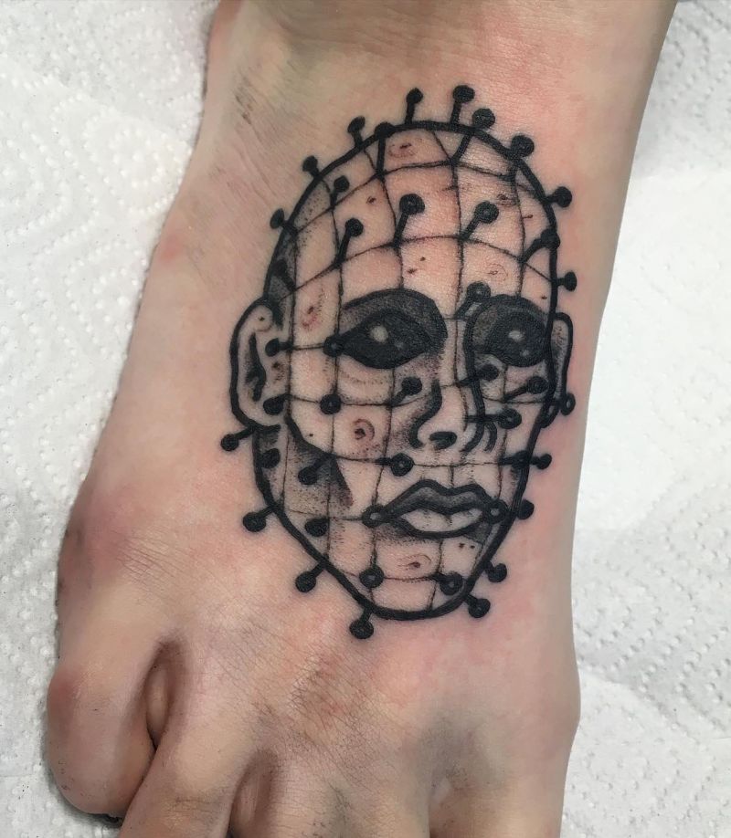 30 Scary Pinhead Tattoos You Must Love