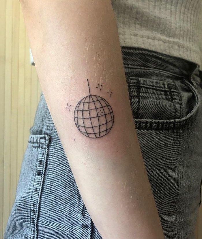 30 Pretty Disco Ball Tattoos Make You Attractive