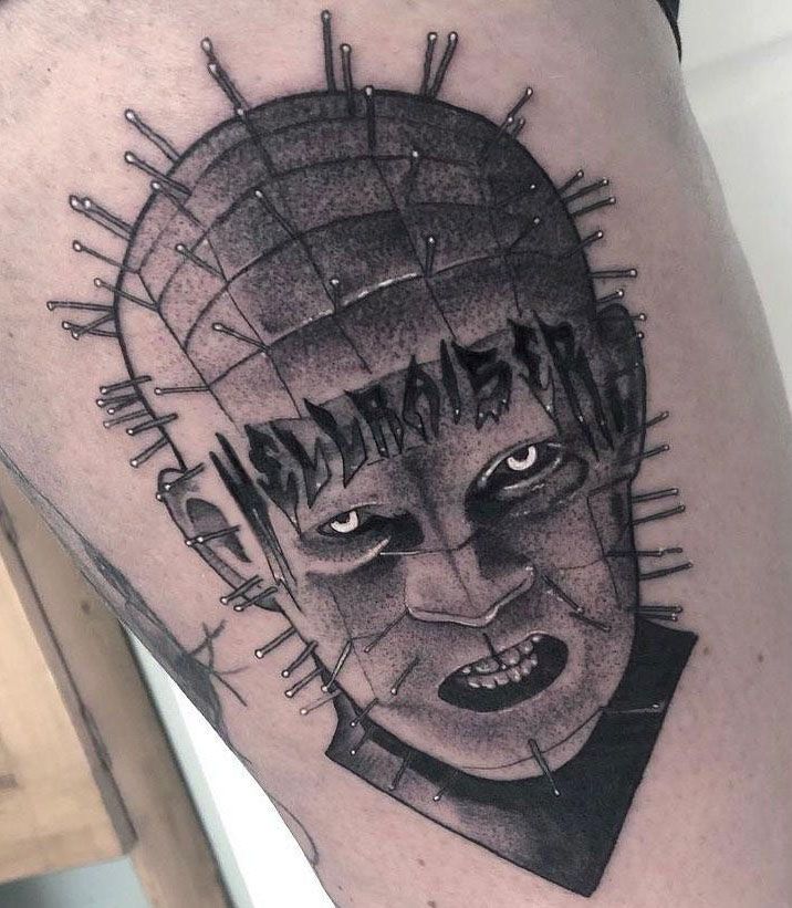 30 Scary Pinhead Tattoos You Must Love