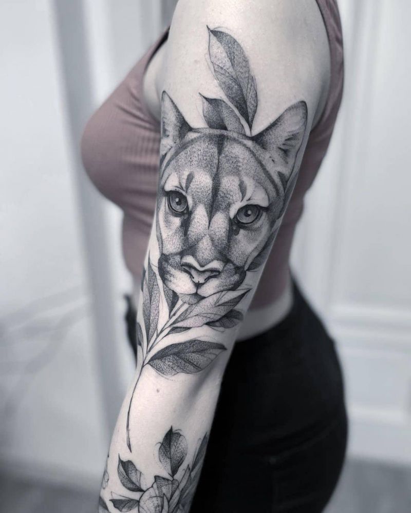 30 Cool Puma Tattoos You Must Love