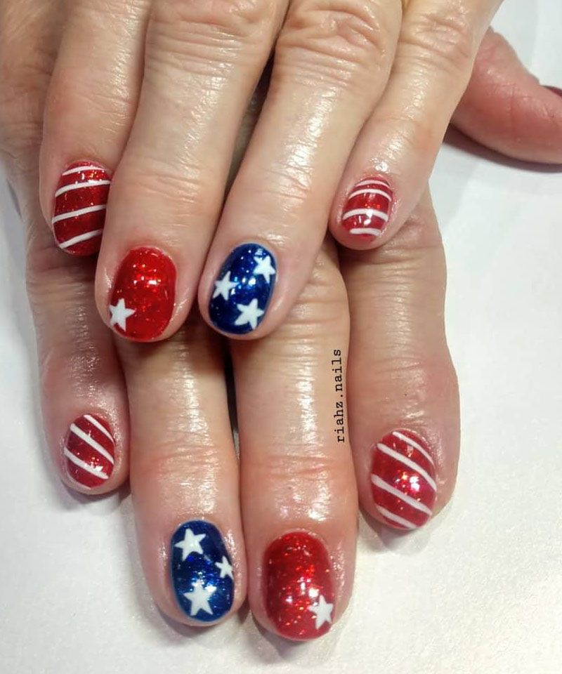 30 Pretty 4th of July Nail Art Designs You Must Love