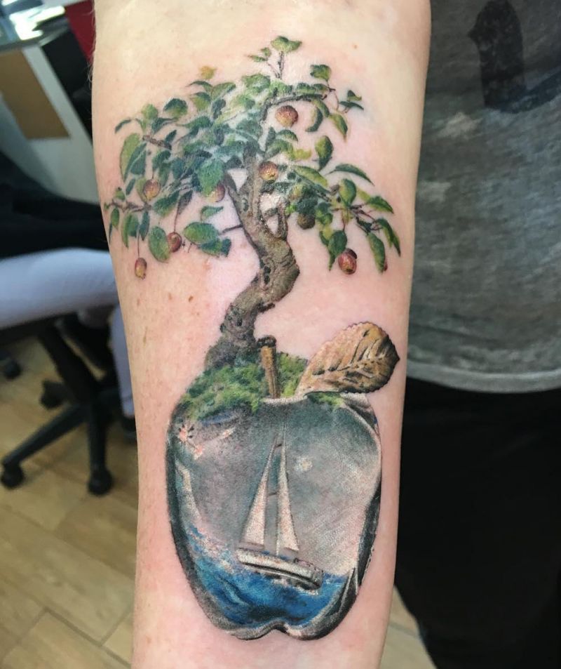 30 Pretty Apple Tree Tattoos Design And Ideas