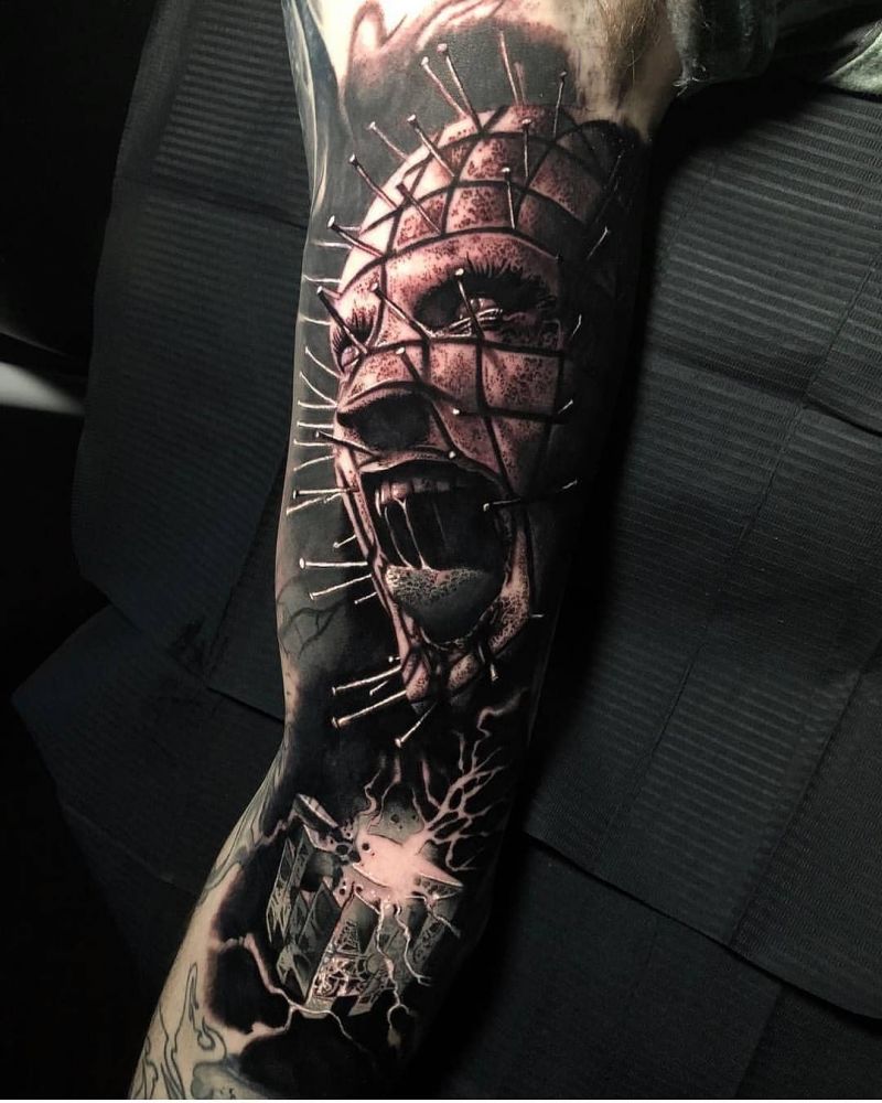 30 Scary Pinhead Tattoos You Must Love