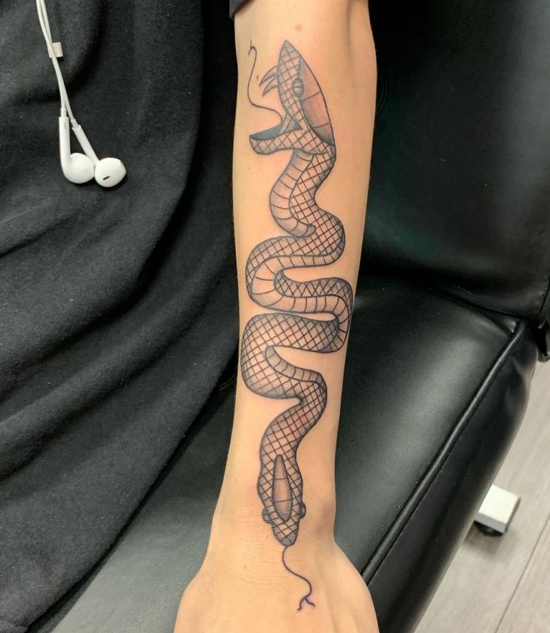 30 Two Headed Snake Tattoos for Your Inspiration