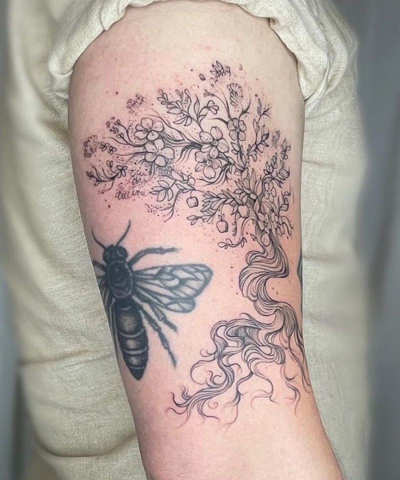 30 Pretty Apple Tree Tattoos Design And Ideas