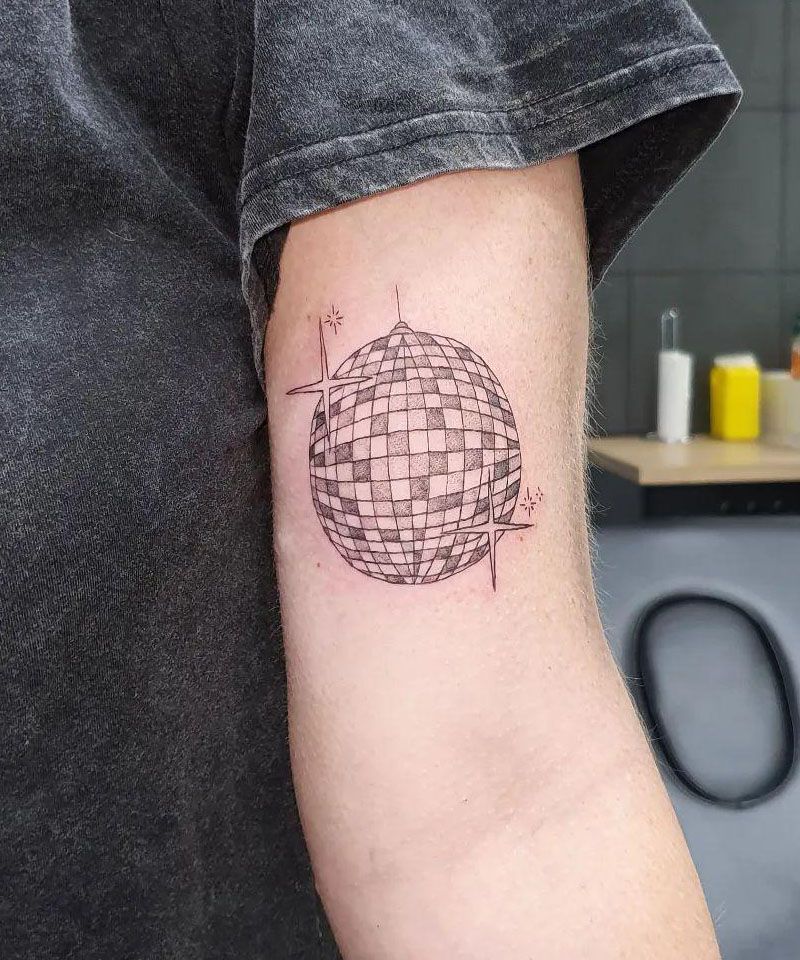 30 Pretty Disco Ball Tattoos Make You Attractive