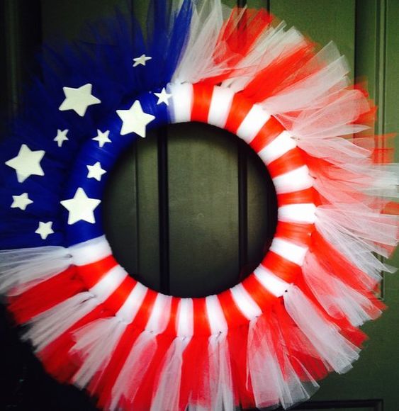 43 Cool DIY Patriotic Wreaths for 4th of July