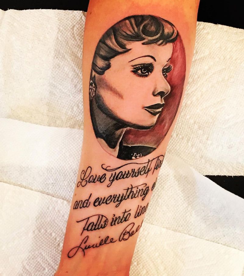 30 Elegant Lucille Ball Tattoos You Must Love