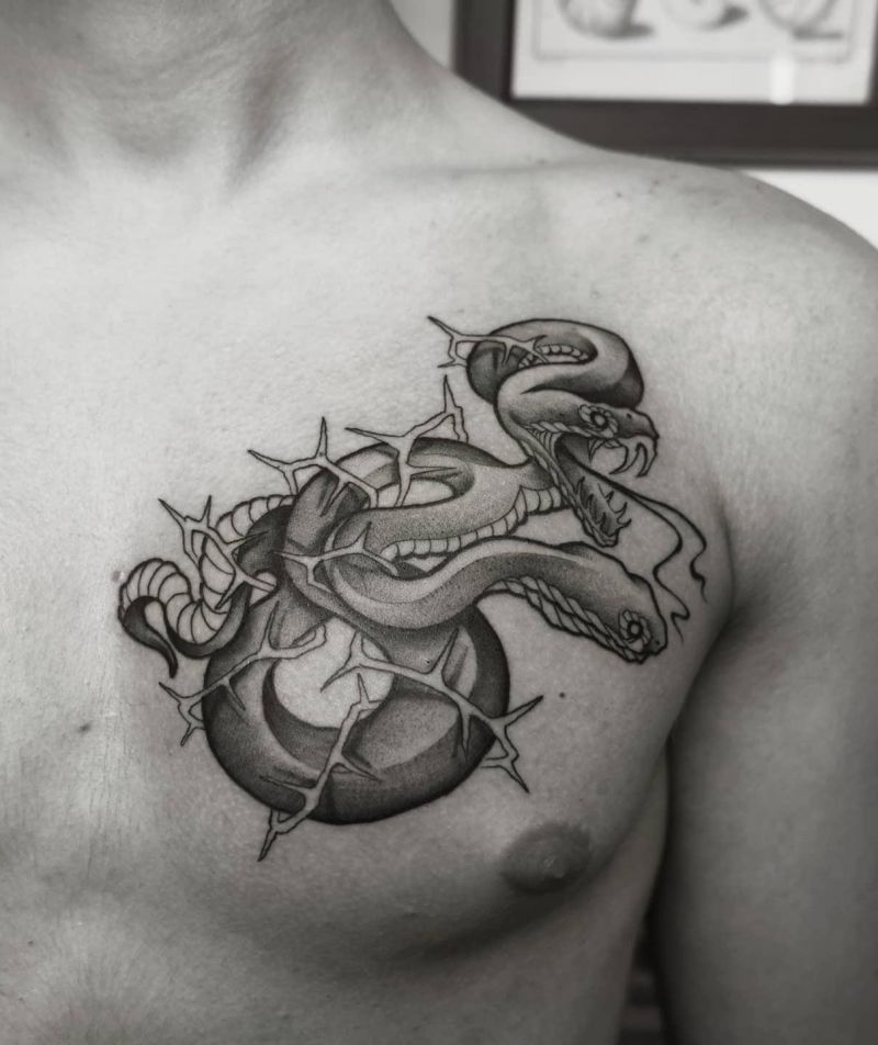 30 Two Headed Snake Tattoos for Your Inspiration