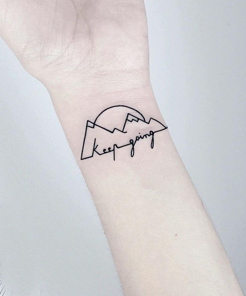 30 Unique Keep Going Tattoos to Inspire You