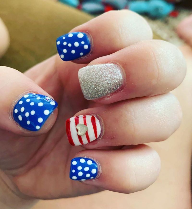 30 Pretty 4th of July Nail Art Designs You Must Love