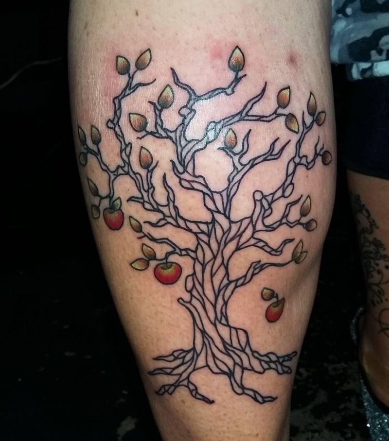 30 Pretty Apple Tree Tattoos Design And Ideas