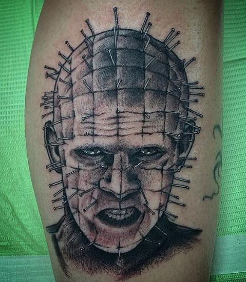 30 Scary Pinhead Tattoos You Must Love