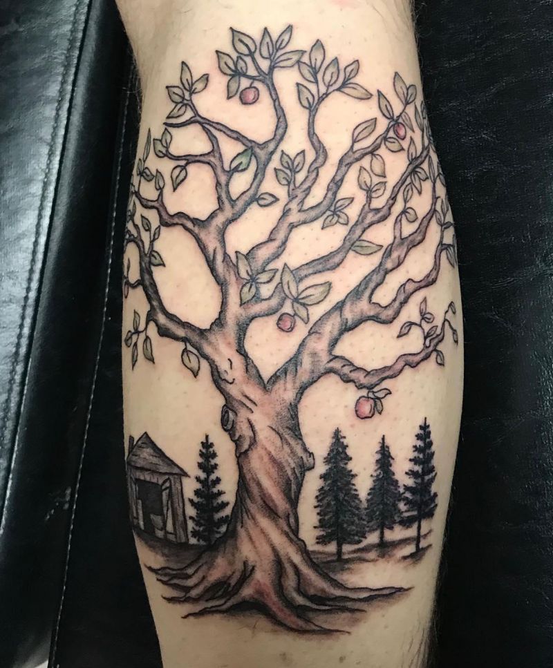 30 Pretty Apple Tree Tattoos Design And Ideas