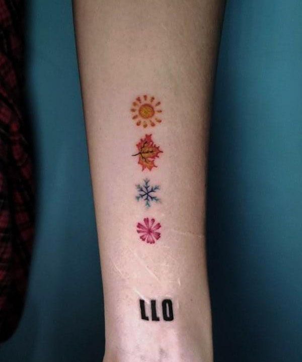 30 Pretty Four Seasons Tattoos You Must Love