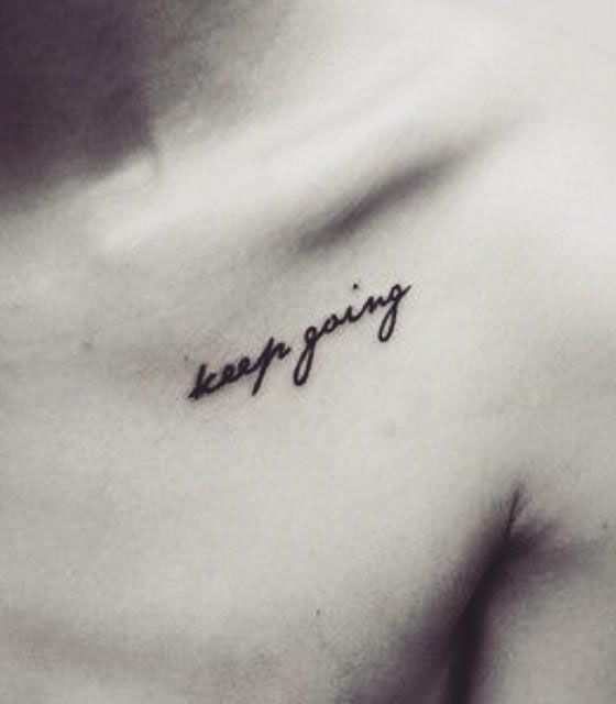 30 Unique Keep Going Tattoos to Inspire You