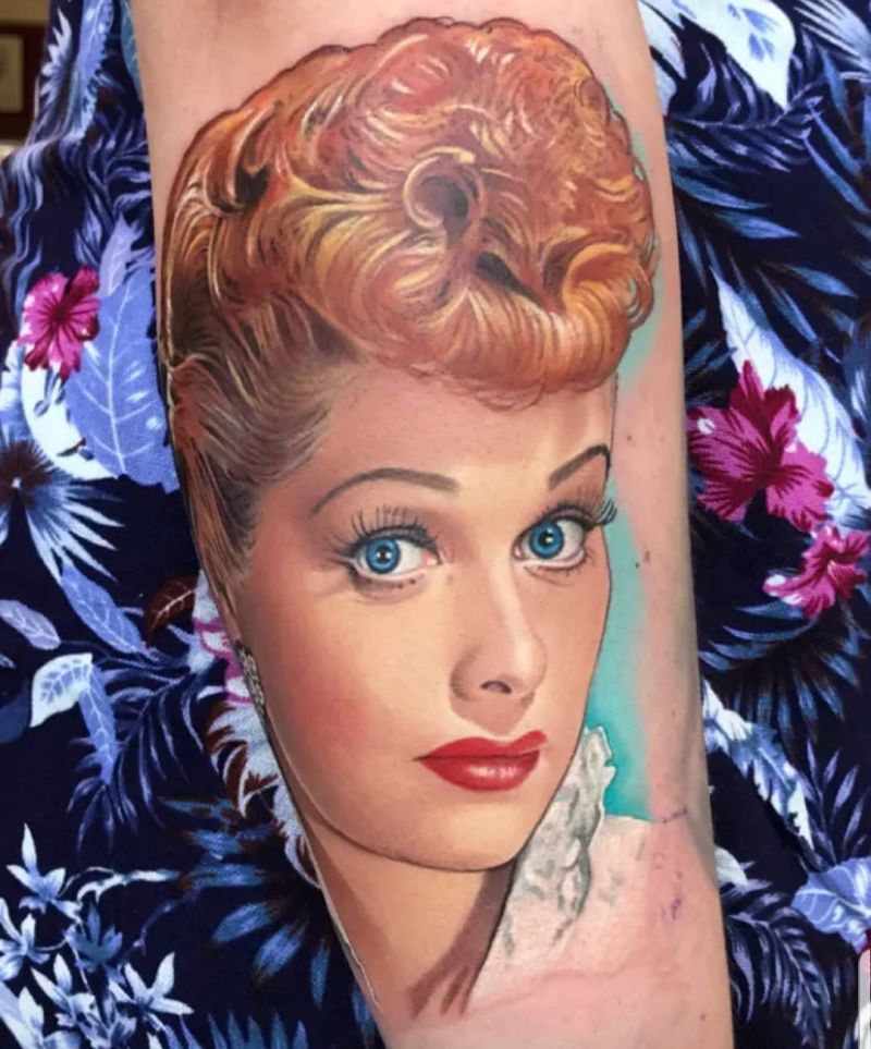 30 Elegant Lucille Ball Tattoos You Must Love