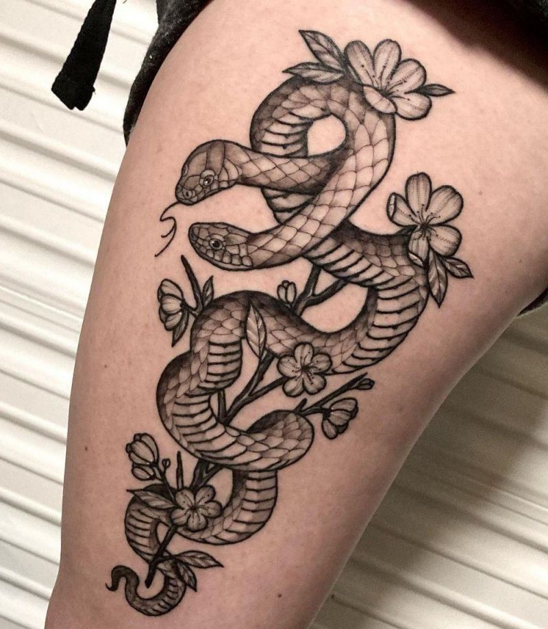 30 Two Headed Snake Tattoos for Your Inspiration