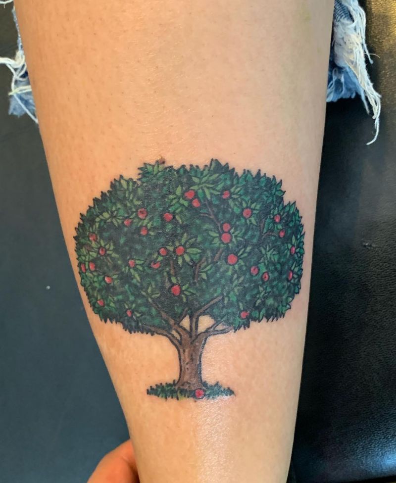 30 Pretty Apple Tree Tattoos Design And Ideas