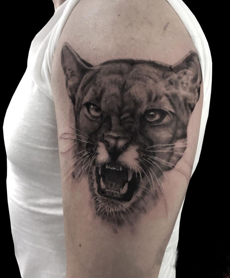 30 Cool Puma Tattoos You Must Love