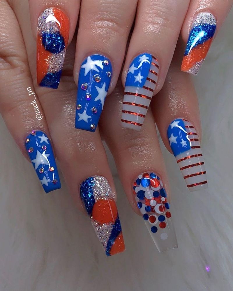 30 Pretty 4th of July Nail Art Designs You Must Love