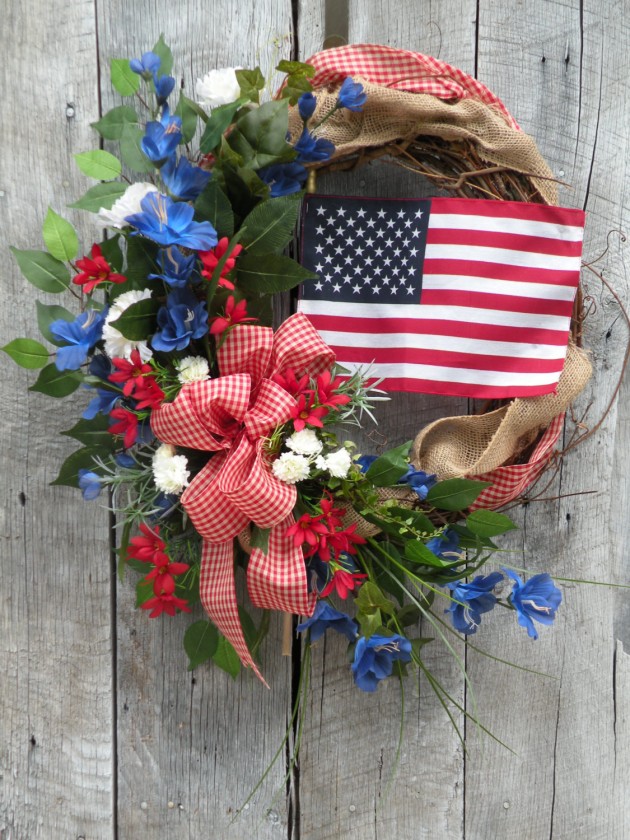 43 Cool DIY Patriotic Wreaths for 4th of July