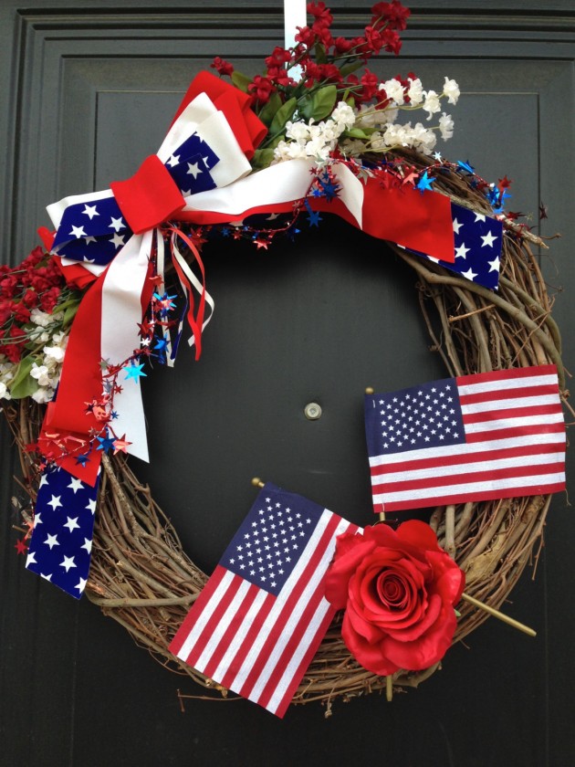 43 Cool DIY Patriotic Wreaths for 4th of July