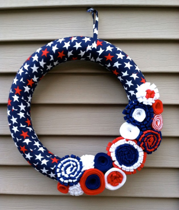 43 Cool DIY Patriotic Wreaths for 4th of July