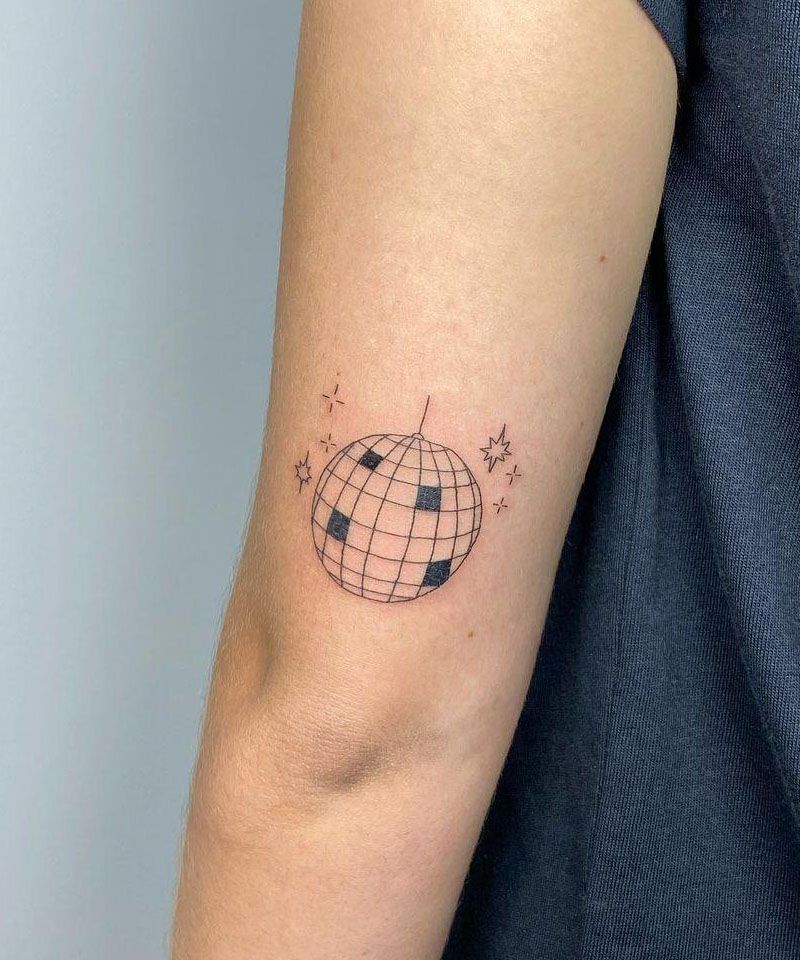 30 Pretty Disco Ball Tattoos Make You Attractive