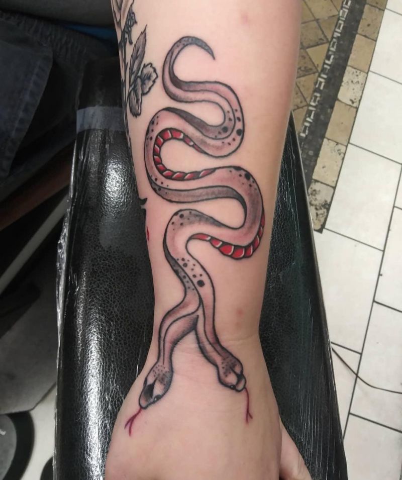 30 Two Headed Snake Tattoos for Your Inspiration