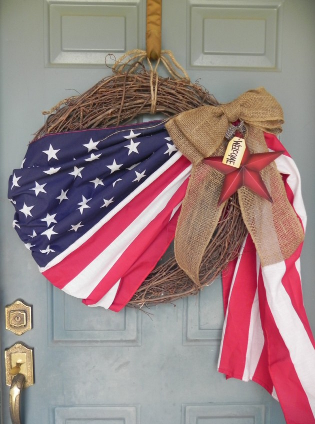 43 Cool DIY Patriotic Wreaths for 4th of July