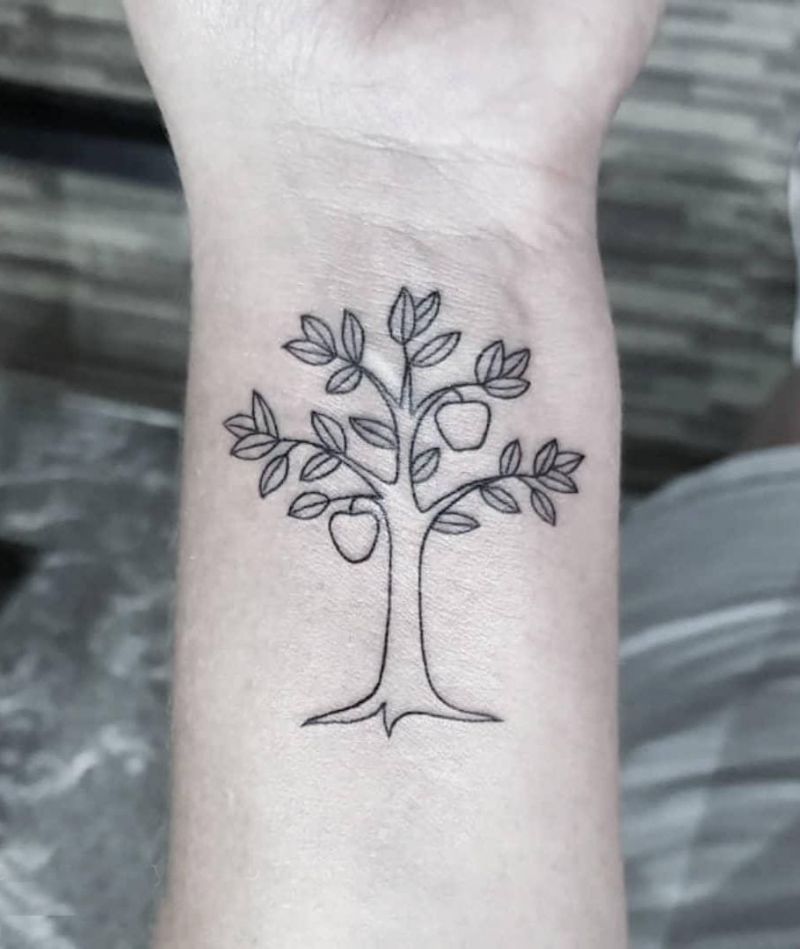 30 Pretty Apple Tree Tattoos Design And Ideas