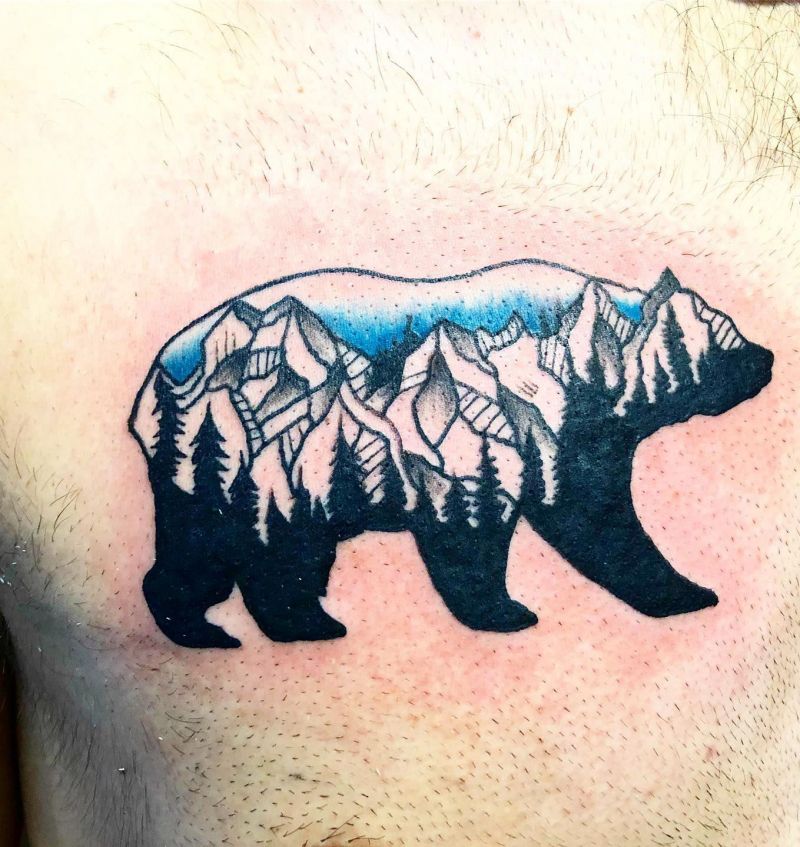 30 Unique Bear Mountain Tattoos You Have To Try