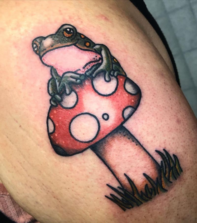 8 Unique Frog Mushroom Tattoos for Your Inspiration