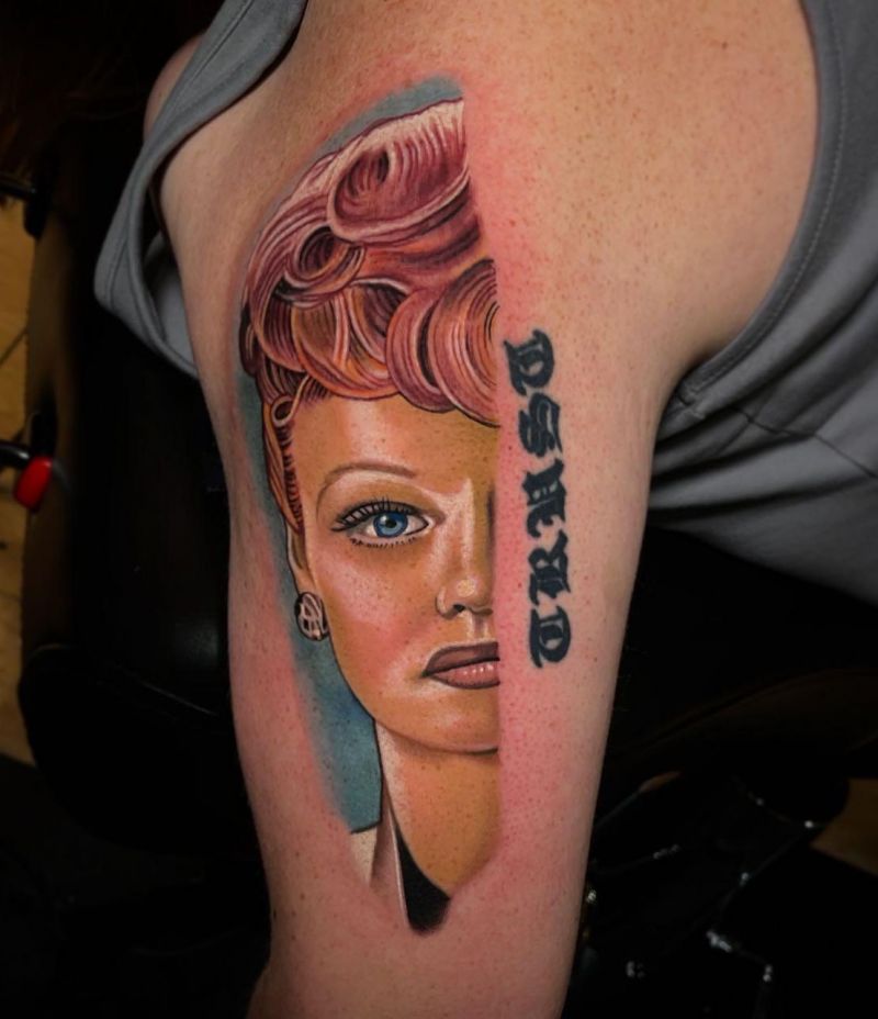 30 Elegant Lucille Ball Tattoos You Must Love