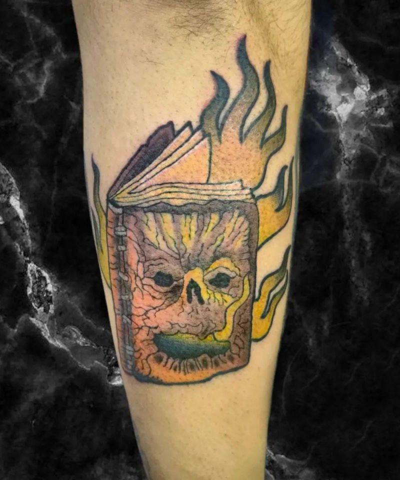 30 Unique Necronomicon Tattoos You Must Love