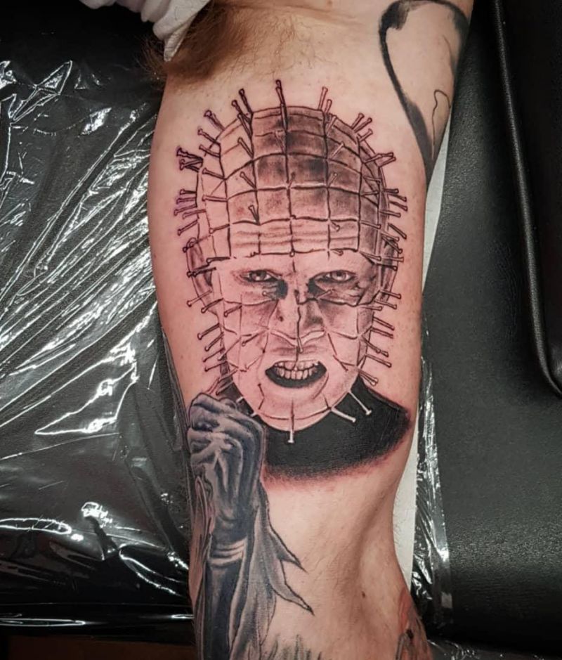 30 Scary Pinhead Tattoos You Must Love