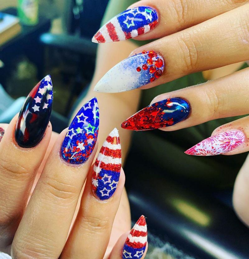 30 Pretty 4th of July Nail Art Designs You Must Love